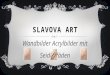 Slavova art wandbilder mit seidenfäden 2