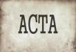 ACTA - Was ist ACTA