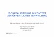 IT Digitalisierung im Kontext der Öffentlichen Verwaltung von Michael Keller