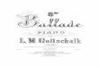 Gottschalk Ballade No. 8, Op. 90