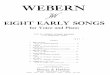 Webern - 8 Frühe Lieder
