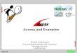HAFAS Michael Frankenberg HaCon Ingenieurgesellschaft, Hannover  info@hacon.de Access and Examples