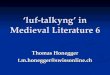 â€luf-talkyngâ€™ in Medieval Literature 6