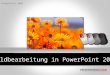 Bildbearbeitung in PowerPoint 2003
