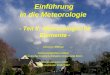 Einführung  in die Meteorologie  - Teil II: Meteorologische Elemente -