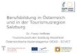 Berufsbildung in Österreich und in der Tourismusregion Salzburg
