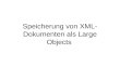 Speicherung von XML-Dokumenten als Large Objects