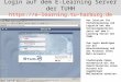 Login auf dem E-Learning Server der TUHH