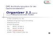 Organizer 3.1 (ORACLE) entwickelt für  DBGastronomie GmbH, Frankfurt