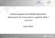 Erfahrungsbericht NEMO-Netzwerk „Netzwerk für Innovative Logistik (NIL)“ 16.06.2010 Uwe Pfeil