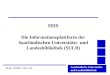 ISIS Die Informationsplattform der Saarländischen Universitäts- und Landesbibliothek (SULB)