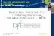 Deutsches Institut für Ernährungsforschung Potsdam-Rehbrücke - DIfE