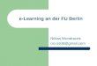 e-Learning an der FU Berlin