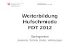 Weiterbildung Hufschmiede FDT 2012