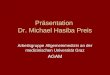 Präsentation  Dr. Michael Hasiba Preis