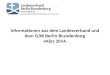 Informationen aus dem Landesverband und dem GJW Berlin-Brandenburg -März 2014-