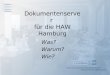 Dokumentenserver  für die HAW Hamburg