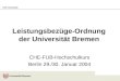 Leistungsbezüge-Ordnung der Universität Bremen
