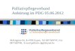 Palliativpflegeverband Anhörung im PDG 05.06.2012