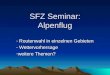 SFZ Seminar: Alpenflug