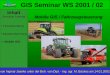 GIS Seminar WS 2001 / 02