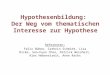 Hypothesenbildung:  Der Weg vom thematischen Interesse zur Hypothese