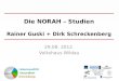Die NORAH – Studien Rainer  Guski  + Dirk Schreckenberg