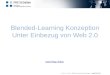 Blended-Learning Konzeption Unter Einbezug von Web 2.0