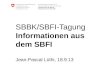SBBK/SBFI-Tagung Informationen aus dem SBFI