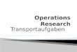 Operations  Research