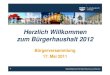 Bürgerversammlung 17.5.2011, Themen Finanzplanung / Haushaltssicherung / Kommunale Immobilien (GB 1)