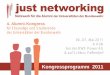 Programm "just networking" Alumni-Kongress 2011 Köln