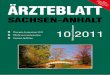 Mitteilungsblatt der Ärztekammer Sachsen-Anhalt, Ausgabe 10/2011