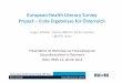 Präsentation "Ergebnisse europäische Studie zu Gesundheitskompetenz"