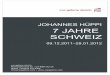Johannes Hüppi: 7 Jahre Schweiz