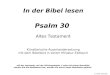 In der Bibel lesen Psalm 30 Altes Testament Künstlerische Auseinandersetzung mit dem Bibeltext in einem Miniatur-Faltbuch mit der Leertaste, mit der Richtungstaste