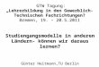 GTW Tagung: „Lehrerbildung in den Gewerblich-Technischen Fachrichtungen? Bremen, 19. – 20.5.2011 GTW Tagung: „Lehrerbildung in den Gewerblich-Technischen