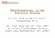 Bahnlärmmessung an der Stettiner Strecke im Juli 2014 in Berlin Buch, Viereckweg 46 A, 03. Juli 2014 bis 10. Juli 2014 mit einer Fluglärmmessstation sowie