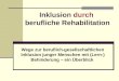 Inklusion durch berufliche Rehabilitation Wege zur beruflich-gesellschaftlichen Inklusion junger Menschen mit (Lern-) Behinderung – ein Überblick