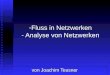 -Fluss in Netzwerken - Analyse von Netzwerken von Joachim Teusner