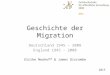 2015 Geschichte der Migration Deutschland 1945 – 2008 England 1945 - 2008 Ulrike Neuhoff & James Giscombe