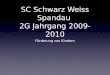 SC Schwarz Weiss Spandau 2G Jahrgang 2009-2010 Förderung von Kindern