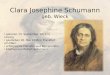 Clara Josephine Schumann geb. Wieck geboren 13. September 1819 in Leipzig gestorben 20. Mai 1896 in Frankfurt am Main erfolgreiche Pianistin und Komponistin