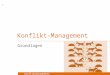 Konfliktmanagement Konflikt-Management Grundlagen 1