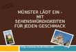 MÜNSTER LÄDT EIN - MIT SEHENSWÜRDIGKEITEN FÜR JEDEN GESCHMACK  Digitale Reise nach Münster