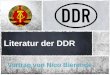 Literatur der DDR. Gliederung Historischer Hintergrund