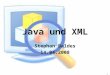 1 Java und XML Stephan Baldes 14.04.2008. 2 Warum XML? In welchem Format wurden die Daten gespeichert? Bernd;Thomas;3;5;1987;Freiburg;Karlsruhe Peter;Maier;7;9;1980;Karlsruhe;Freiburg