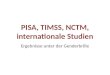 PISA, TIMSS, NCTM, internationale Studien Ergebnisse unter der Genderbrille