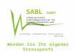 Ausbildung, Firmenberatung, Einzelcoaching, Mediation Werden Sie Ihr eigener Stressprofi 1 SABL GmbH Schweizerisches Ausbildungsinstitut für Burnout–Prävention