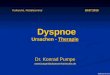 Dyspnoe Ursachen - Therapie Dyspnoe Ursachen - Therapie Dr. Konrad Pumpe  Karlsruhe, Notallseminar 18.07.2015 828121011/15
